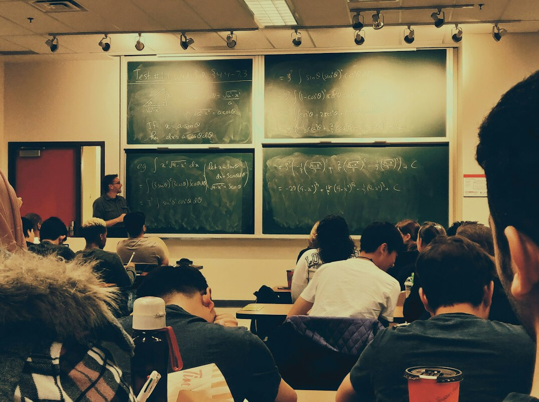 group of students in classroom